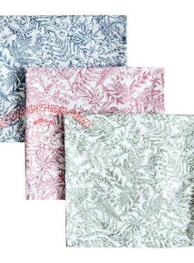 2 Pack Floral Pint Cotton Table Napkin蓝色纯棉结婚餐厅餐巾