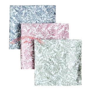Pack Table Floral Cotton Napkin蓝色纯棉结婚餐厅餐巾 Pint