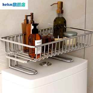 免打孔卫生间上方马桶置物架背后空隙浴室壁厕所储物架所水箱壁挂