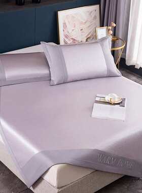 软1床空调8m..三件套12凉席.夏季冰草席可米.0双人水洗5m19折叠丝