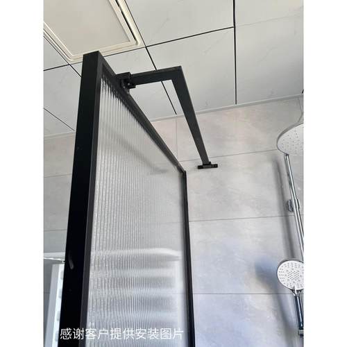 0淋752浴定房浴室不锈钢3支4边框固器直角平面拉杆防摆防晃50mm撑