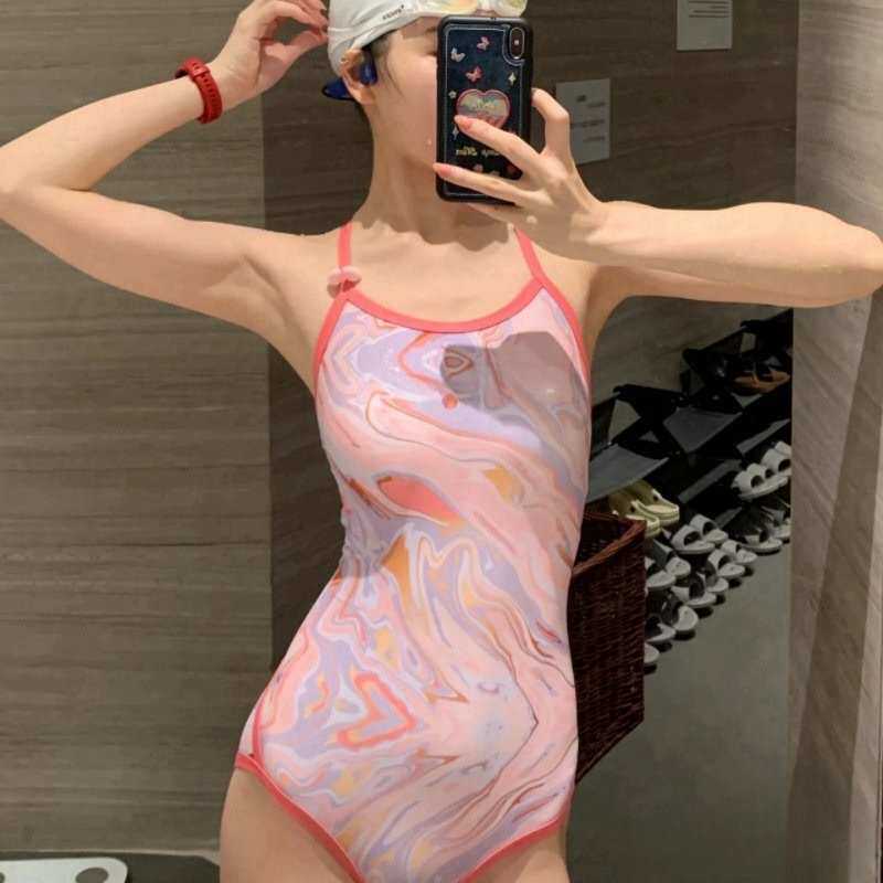 泳衣女款2024年新款爆款游泳馆专用初学者连体竞速专业训练游泳装