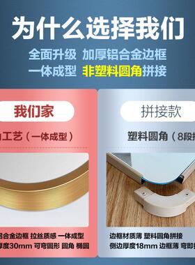 镜全身穿衣镜贴墙自粘子壁挂全身镜女生卧室女少衣QUO家用试镜厂