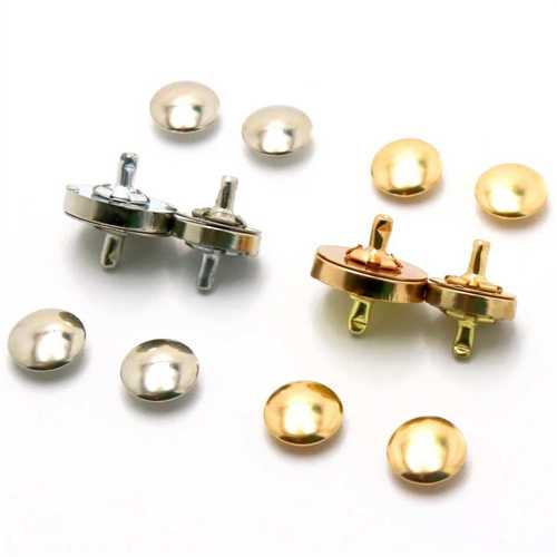 厂家批发14mm圆形撞钉磁钮 箱包五金配件磁铁扣 强力磁钮铆钉模具