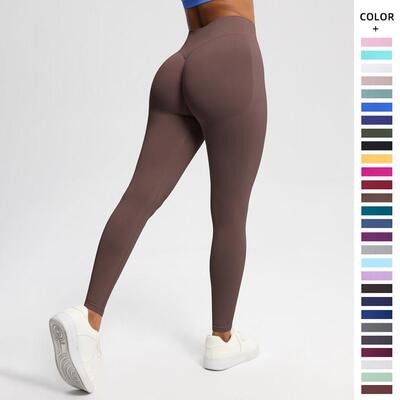 Womens Seamless High-Elasticity Sporty Yoga Leggings F