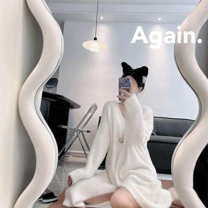 法式边复古全身镜穿衣镜奶子包网红QKV浪波异形设计感衣帽间油落