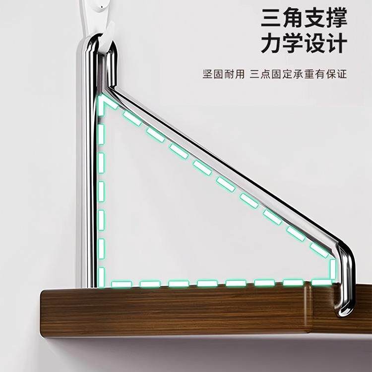 墙F987S785上置物架免打挂一字隔壁板客厅空收纳孔层板书架墙悬面