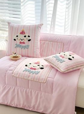 汽2025新20239款枕被叠子两用车载用折靠枕办公室午睡枕头毯子抱