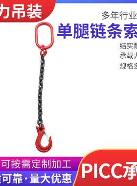 量大优惠起重索具 单腿链条索具 高强度合金钢两条腿索具多规格
