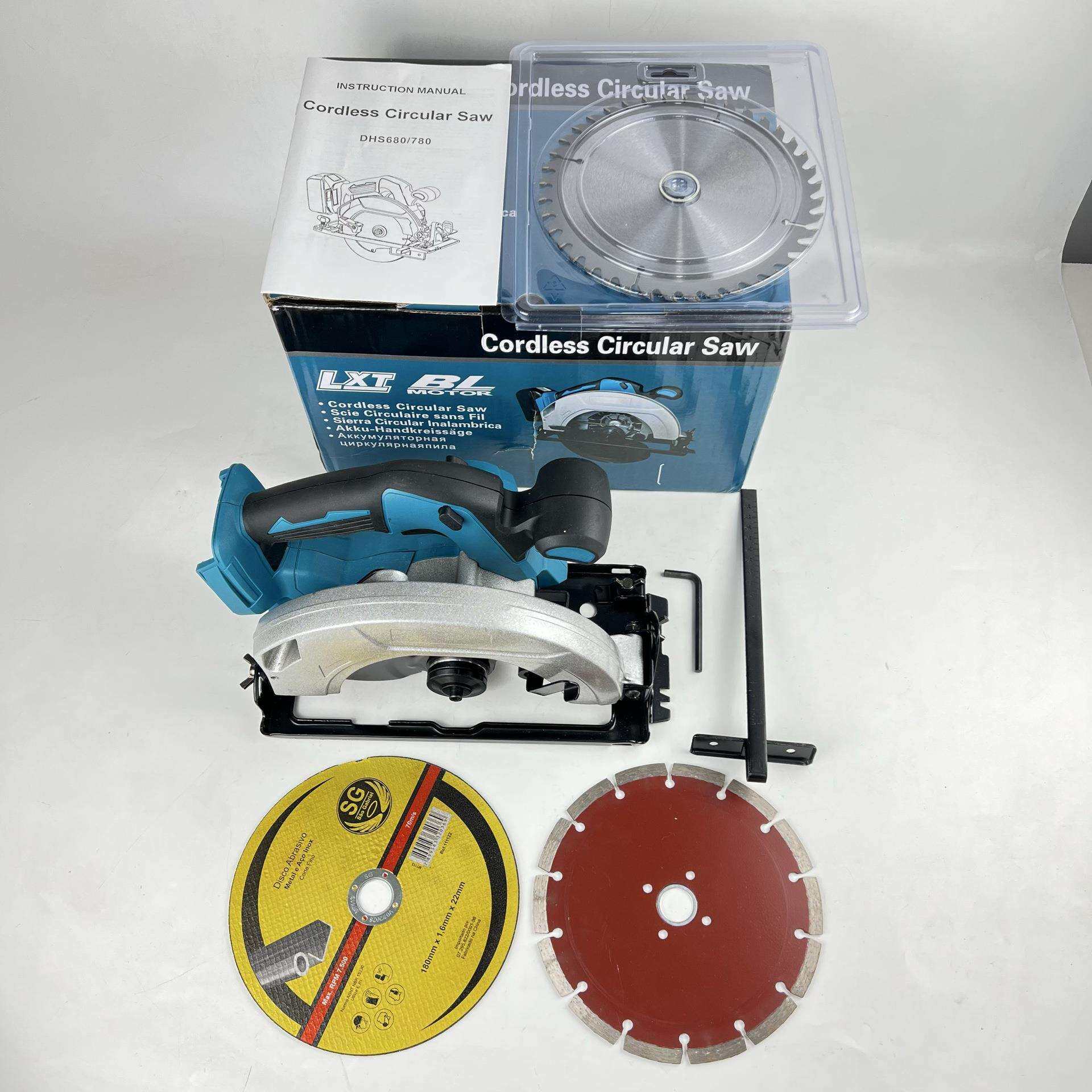 7寸木锂电电圆家用木材工718锯切割机手提锯锯圆盘锯充电电锯