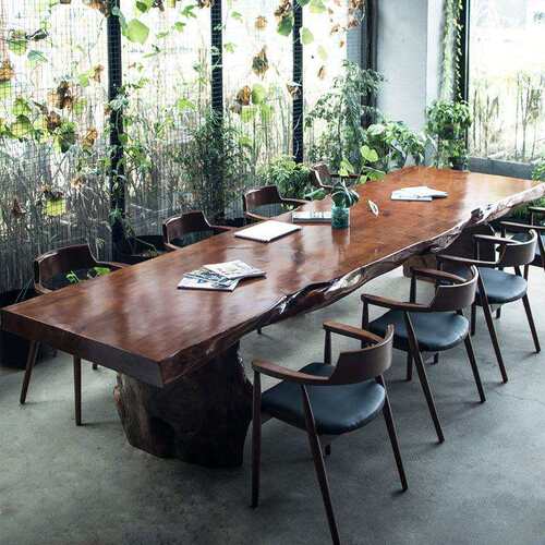 用新中式实木家茶椅餐椅书公房办IBZ室靠背椅子茶接室泡茶待木墩