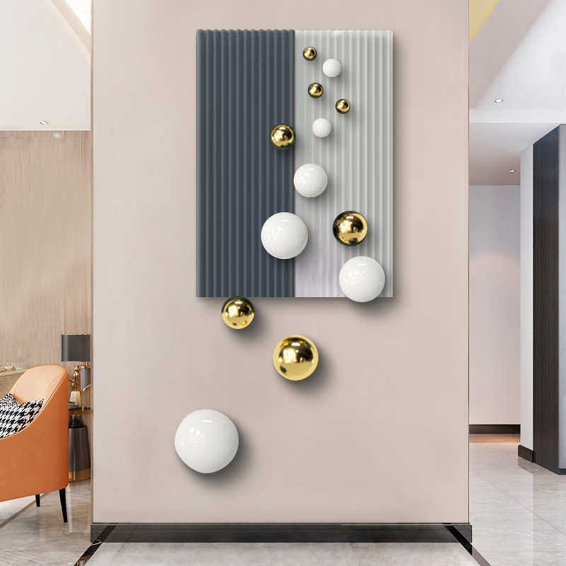 3d实物高端玄关挂画球手工装饰画现代入户金属画创意大气客厅立体,家居饰品,现代装饰画,淘宝优惠券,粉丝福利购,淘宝优惠卷
