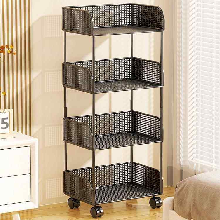 置物架书架学生书桌旁可移动落地储物柜家用多层儿童绘本收纳架子