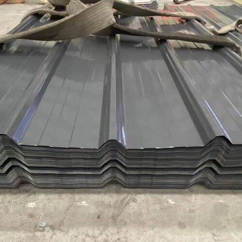 黑色彩涂瓦屋面瓦墙建筑纯色彩钢瓦耐用防腐镀锌多规格彩涂瓦