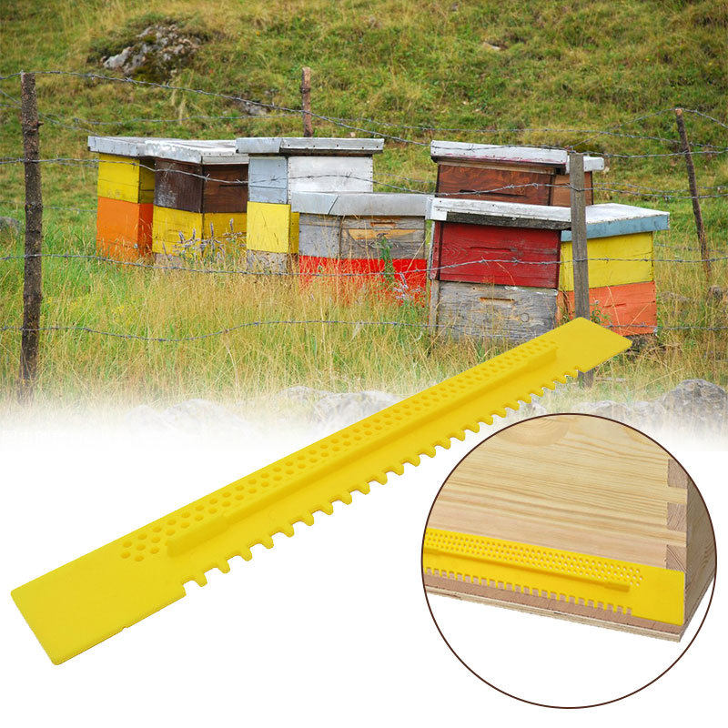 养蜂工具 蜂箱塑料巢门 蜂箱专用黄色巢门 透气达旦蜂箱10框12框