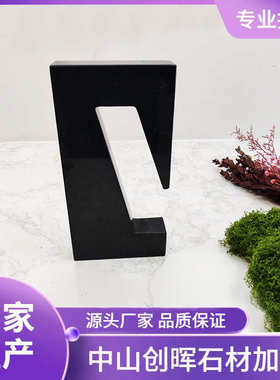 简约书档书柜现代天然桌面摆件样板间酒店欧式书房创意大理石装饰