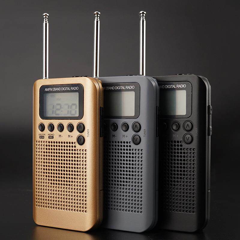 厂家供应便携式外置扬声器收音机迷你FM/AM两波段收音机礼品定制