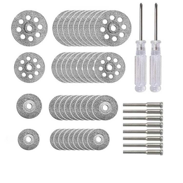 50PC金刚砂切割片套装 电磨吊磨机配件组合打磨抛光切割厂家批发