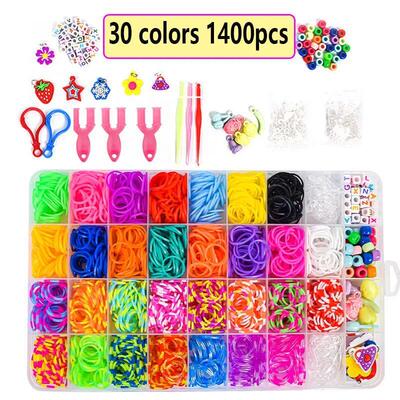 Rubber Bands Loom DIY Handmade Bracelet Making Kits Beads To