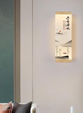 灯客厅壁床BD-025头灯室背景墙壁现代新卧中式墨中国画 画风过道
