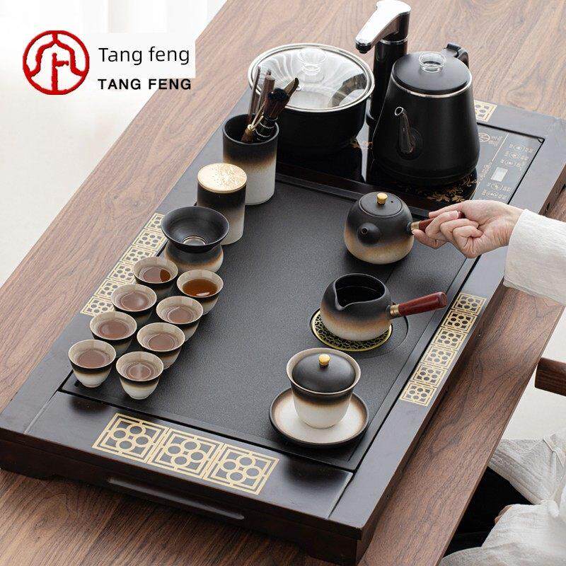 唐风茶具茶桌全套2025新款茶盘全自动全套一体茶道长者高端礼品