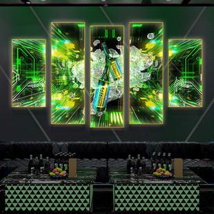KTV包厢发光装饰画灯光酒吧清吧LED挂画形象氛围布置背景墙面壁画