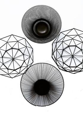 北欧创意果盘铁艺水果盘零食客厅盆家用桌面收纳篮现代简约欧式