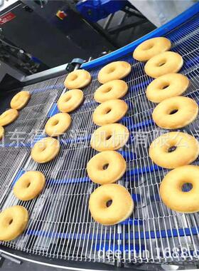 2021休闲食品油炸设备 自动翻转甜甜圈面包油炸机 工厂一手直供