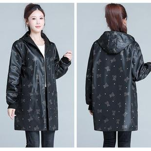 防水防污大人时 秋冬罩衣女外穿加绒加厚围裙长袖 烧饭穿 外套新款