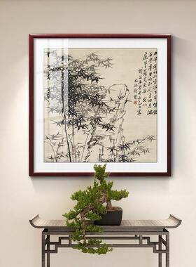 郑板桥竹报墨安XB706竹子挂画画入户 玄关装饰画 画新中式水画 画