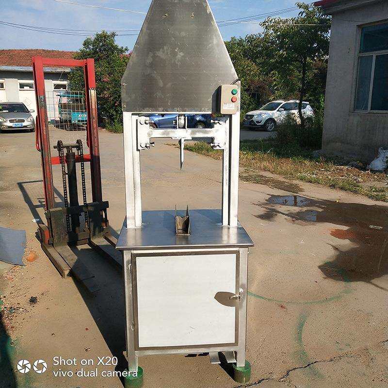 厂家供应流脑猪头劈半机不锈钢羊头劈半机械牛头劈半机现货