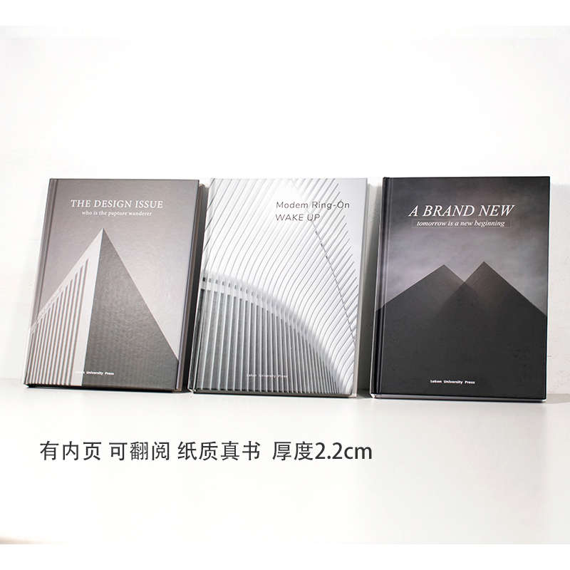 简约文字现代灰色装饰真书建筑艺术别墅样板间创意书房柜桌面摆件