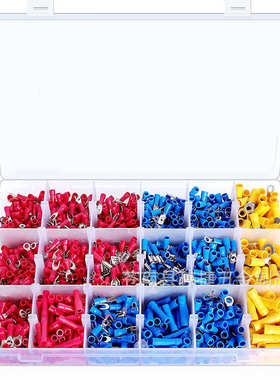 1500pcs预压 压线盒装组合 绝缘冷冷连接18款压套装端子端子端子