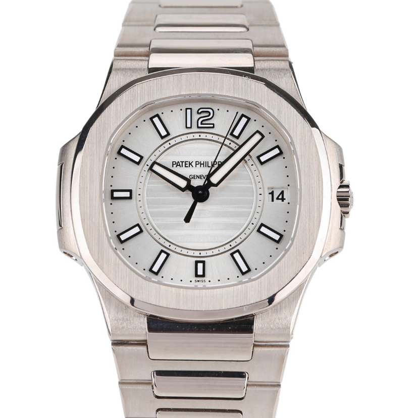 [9.8新]百达翡丽白金鹦鹉螺运动优雅32mm石英女表7011/1G-001