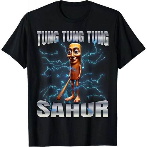T-Shirt Tung Tung Tung Sahur T-Shirt, Soft Comfortable for