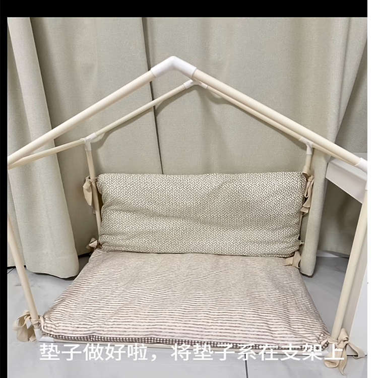 diy户外猫窝宠物狗窝自制窝流浪猫狗窝四季通用手工游戏帐篷pvc管