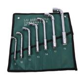 汽家烟袋扳手7件厂套穿孔套筒弯头扳手修手动工具汽修机修