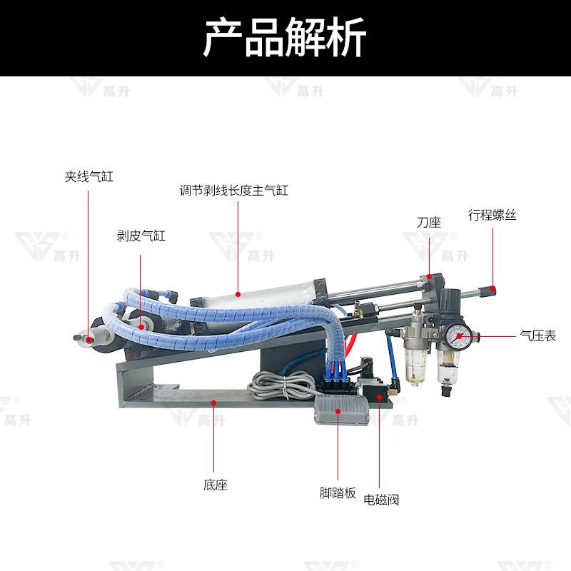 3F3GS-30505310315外皮剥线机芯气电动动线气剥电线皮剥线剥机剥