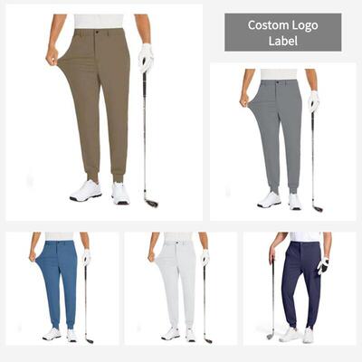 Men ' s Stretch Golf Joggers with 3 Pockets Slim Fit Sweatpa