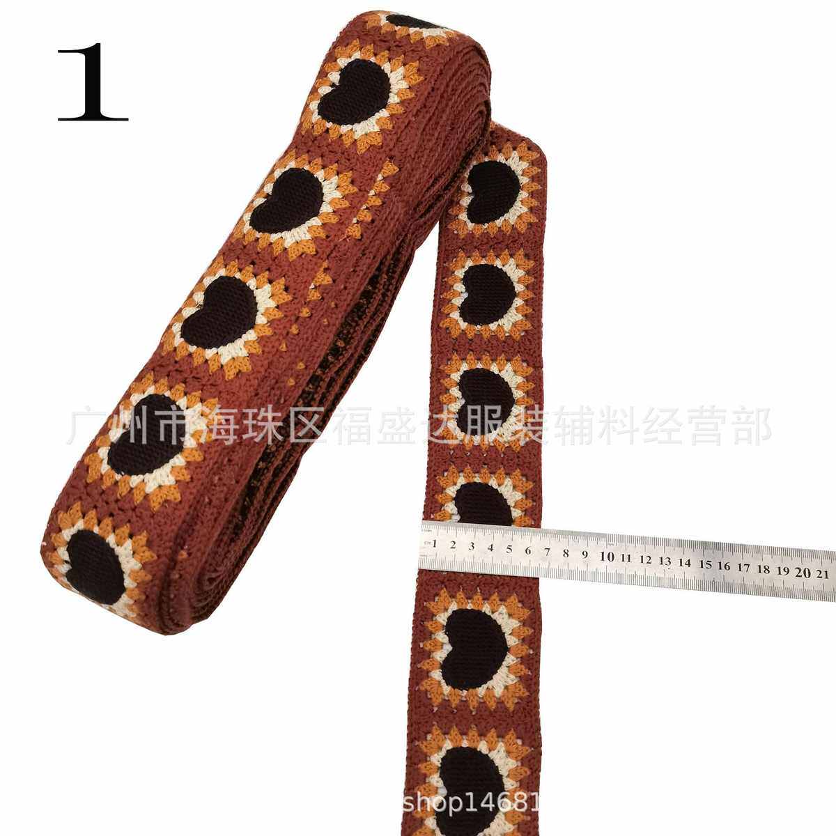 热款仿手钩绣条码刺绣花边 女孩服饰箱包辅料 多色织带提花花边,居家布艺,花边,淘宝优惠券,粉丝福利购,淘宝优惠卷