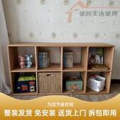多欧洲进实口榉木木A002儿童收纳柜书柜落地置物架收柜功能组纳合
