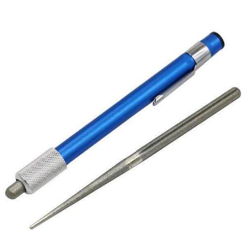 Portable Diamond Pen Shaped Knife Sharpener Whetstone Fish
