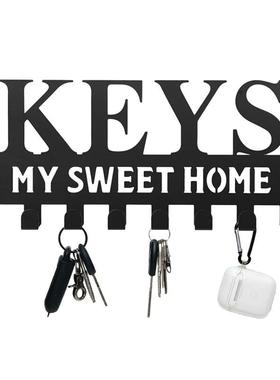 铁制工艺品KEYS甜蜜的家多功能挂钩钥匙架衣架eBay爆款