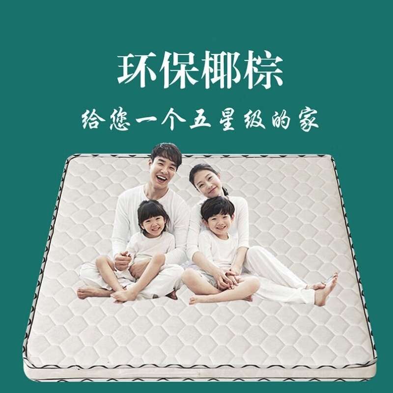 椰棕床垫双人棕垫1.8m偏硬1.5m加厚棕榈经济0.9m折叠床垫简单实用