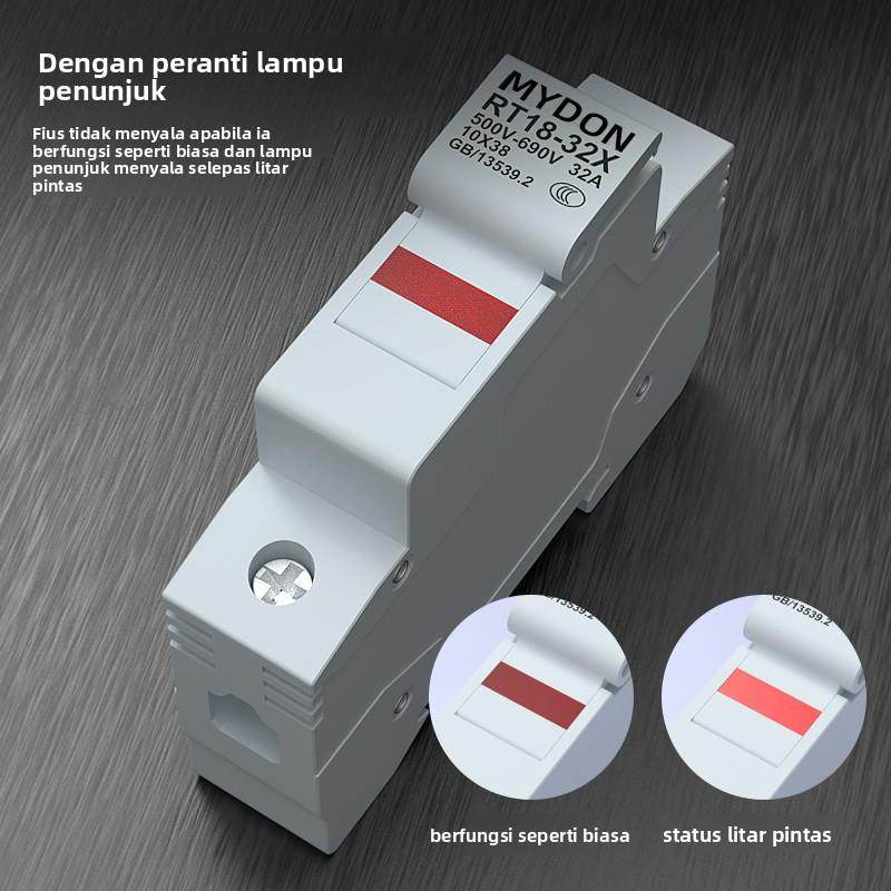 MYDON低压电气熔断器芯子圆筒形熔断器底座rt18-32x保险丝ro-15