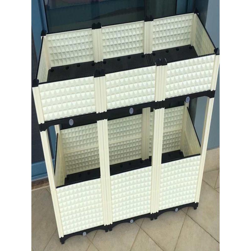 双层种植箱阳台种菜盆室内种植盆长方形花箱立体种菜箱种菜专用箱