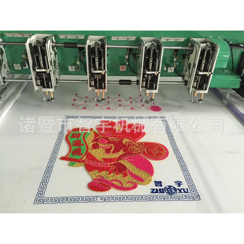 厂家提供经纬平绣机自动工业绣花机浙江电脑绣花机