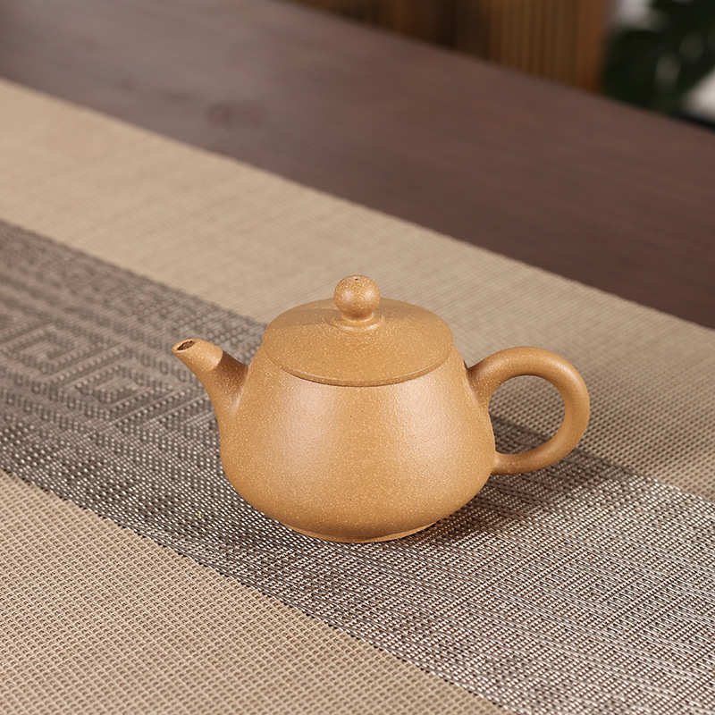 潮州段泥手拉壶小品壶石瓢壶小容量功夫茶壶中式全手工复古茶壶