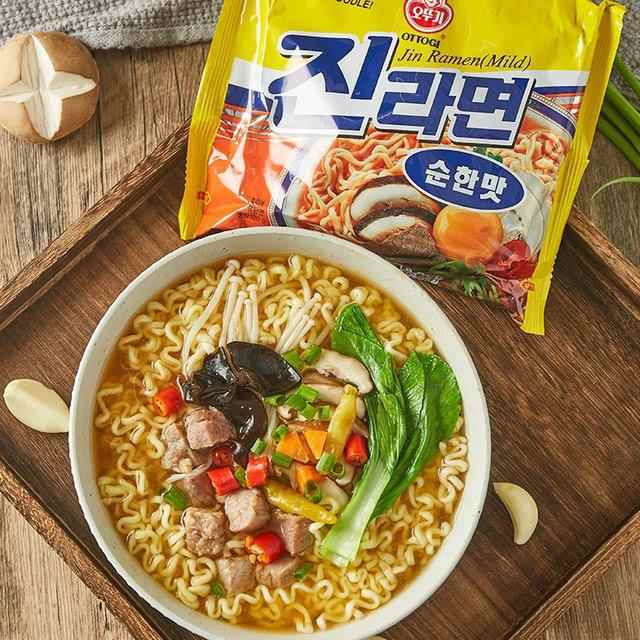 会员店韩国进口不倒翁金拉面 面原味油炸泡面 面120g*12袋汤底浓