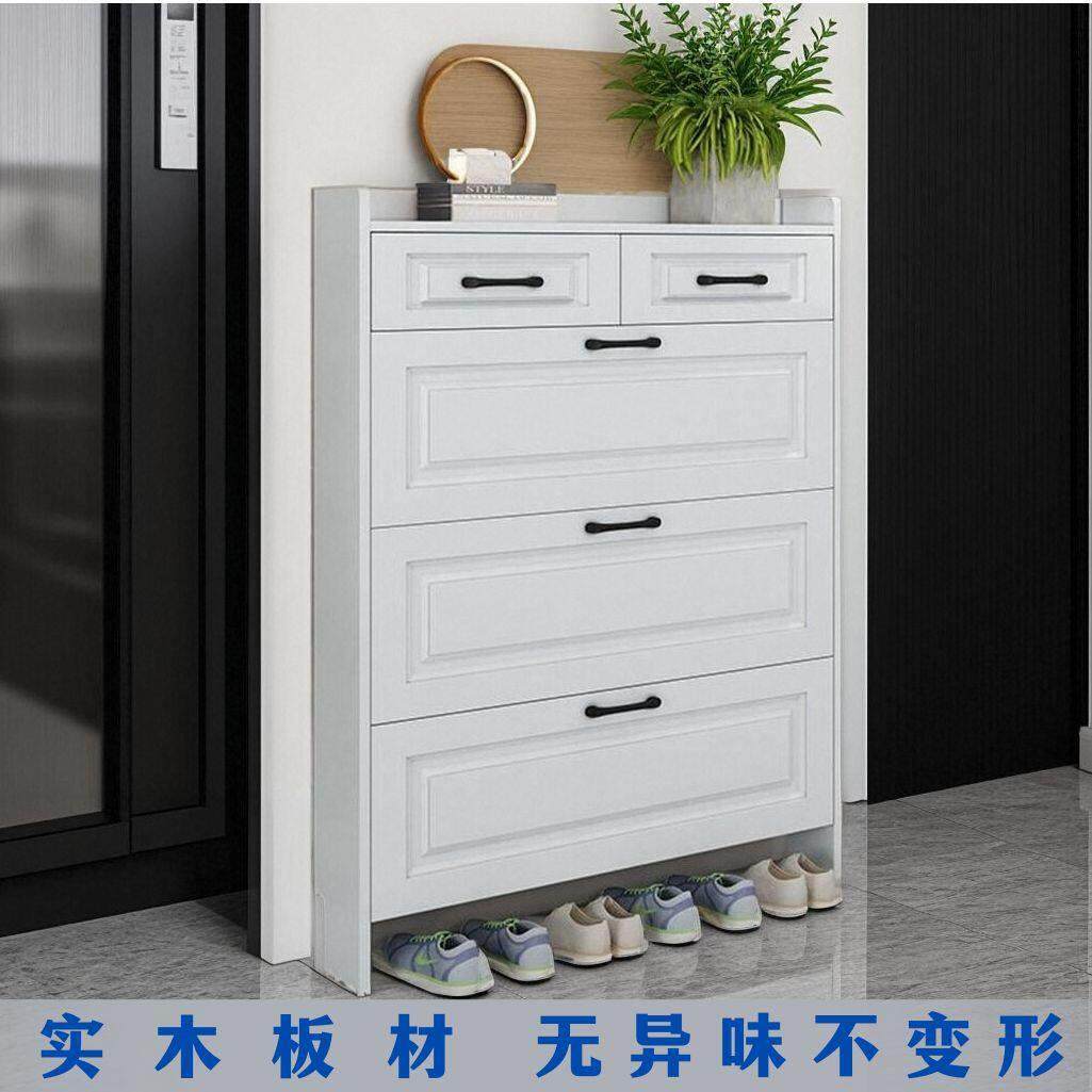 实木大容量超薄极窄款翻斗鞋柜门口斜放式简易鞋架家用靠墙玄关柜,住宅家具,鞋柜,淘宝优惠券,粉丝福利购,淘宝优惠卷